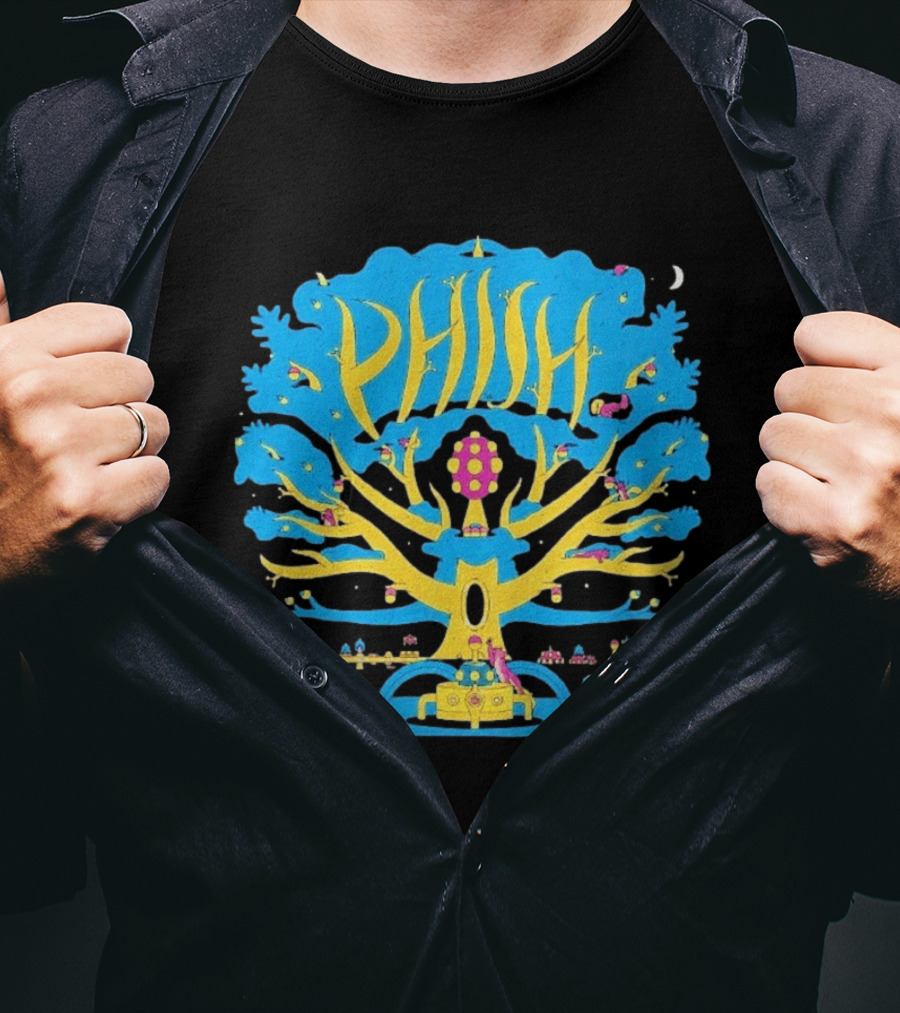 Phish Dry Goods Raleigh North Carolina 2026 Event July 17 Mushroom Tree T-Shirt