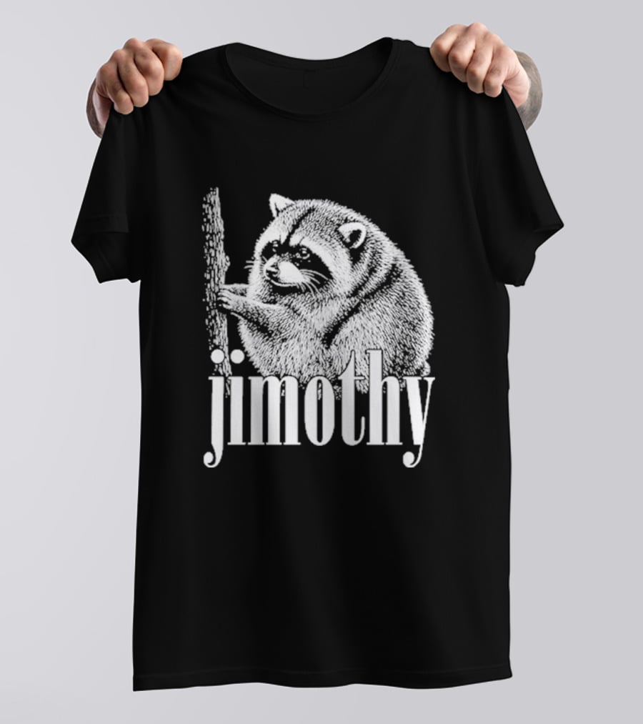Jimothy Raccoon Hand Drawn Wildlife T-Shirt