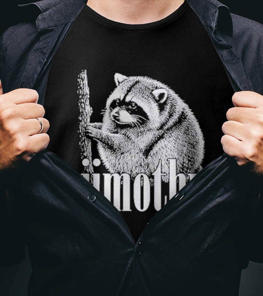 Jimothy Raccoon Hand Drawn Wildlife T-Shirt