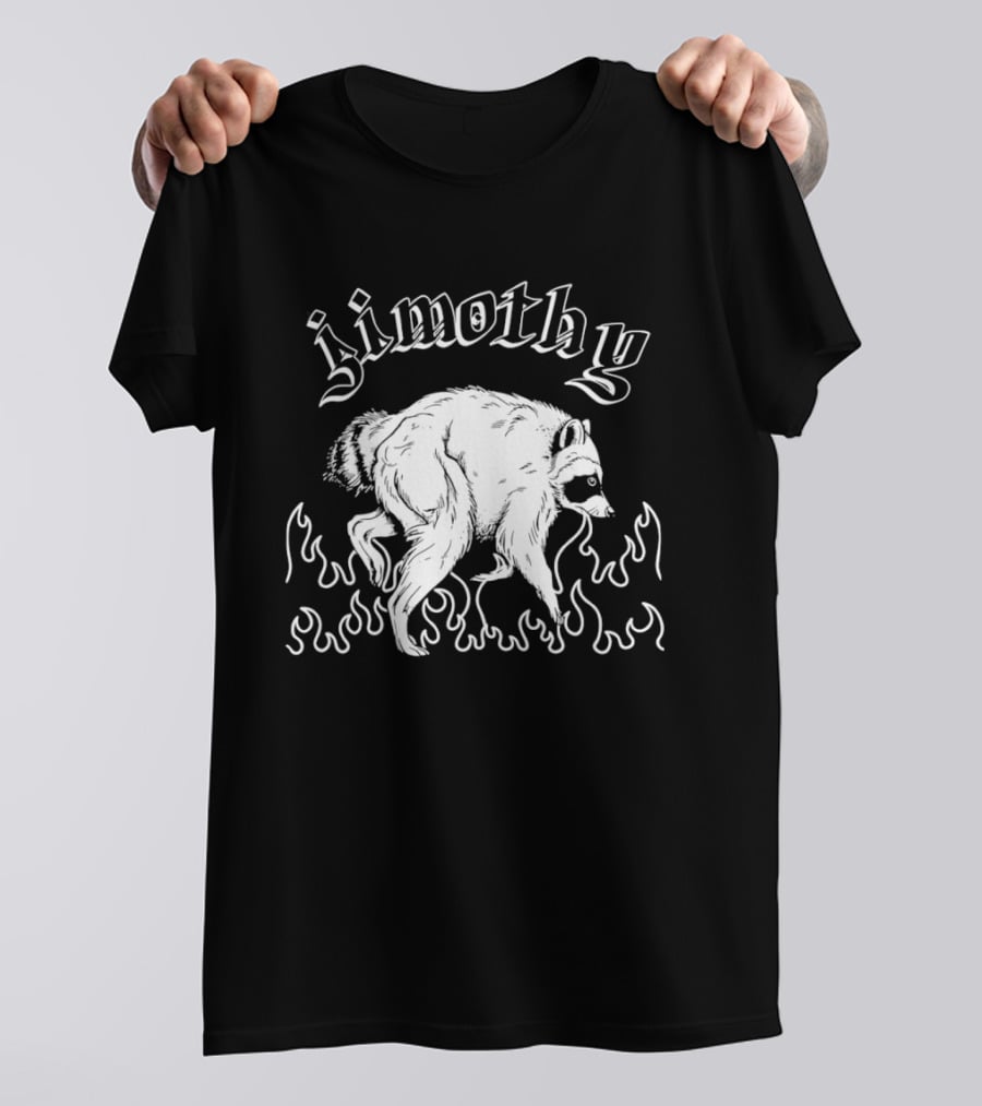 Jimothy Raccoon In Flames T-Shirt
