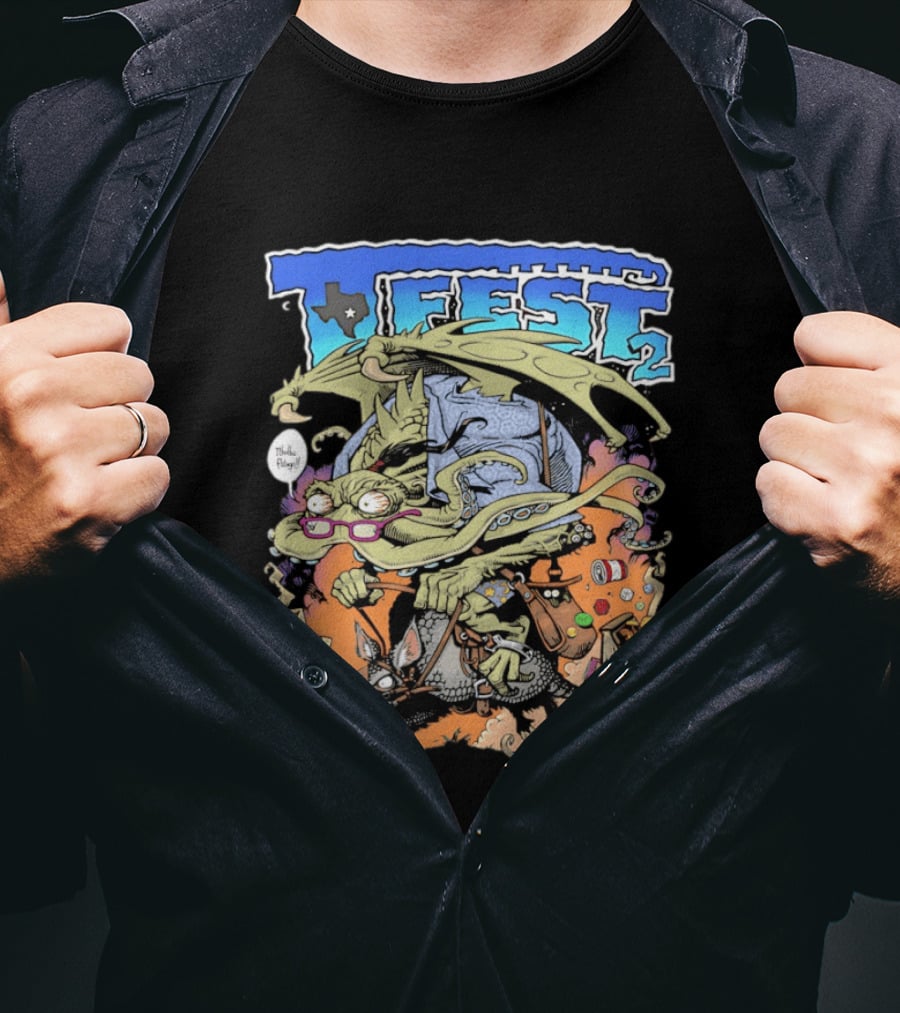 T Fest 2 Cthulhu Armadillo August 29 2026 Pflugerville Texas T-Shirt