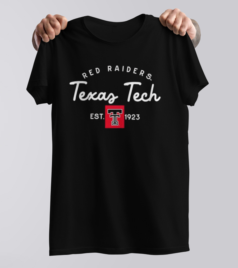 Texas Tech Red Raiders Est 1923 Block NCAA College Football T-Shirt