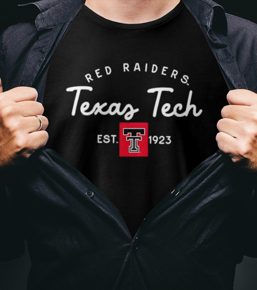 Texas Tech Red Raiders Est 1923 Block NCAA College Football T-Shirt