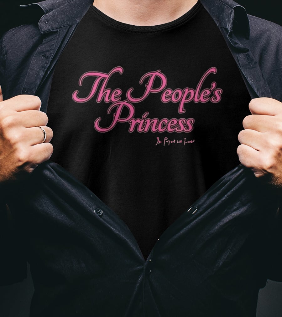 The People's Princess In We Trust Pink Script T-Shirt