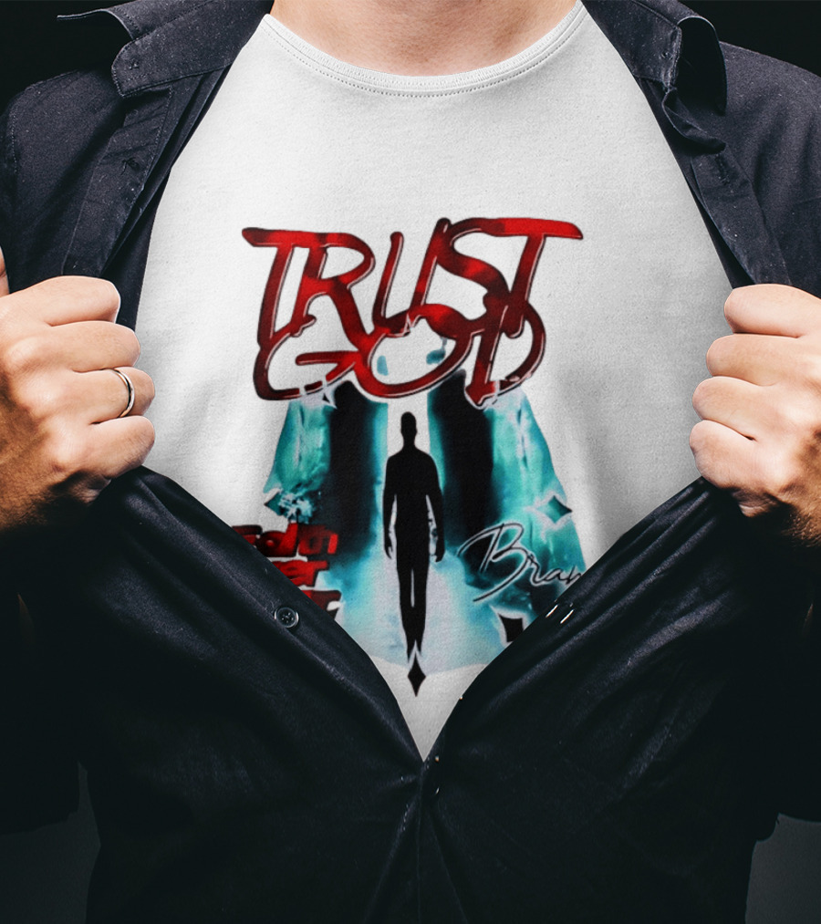 Trust God Faith Over Fear Brand Inspirational Spiritual Empowerment T-Shirt
