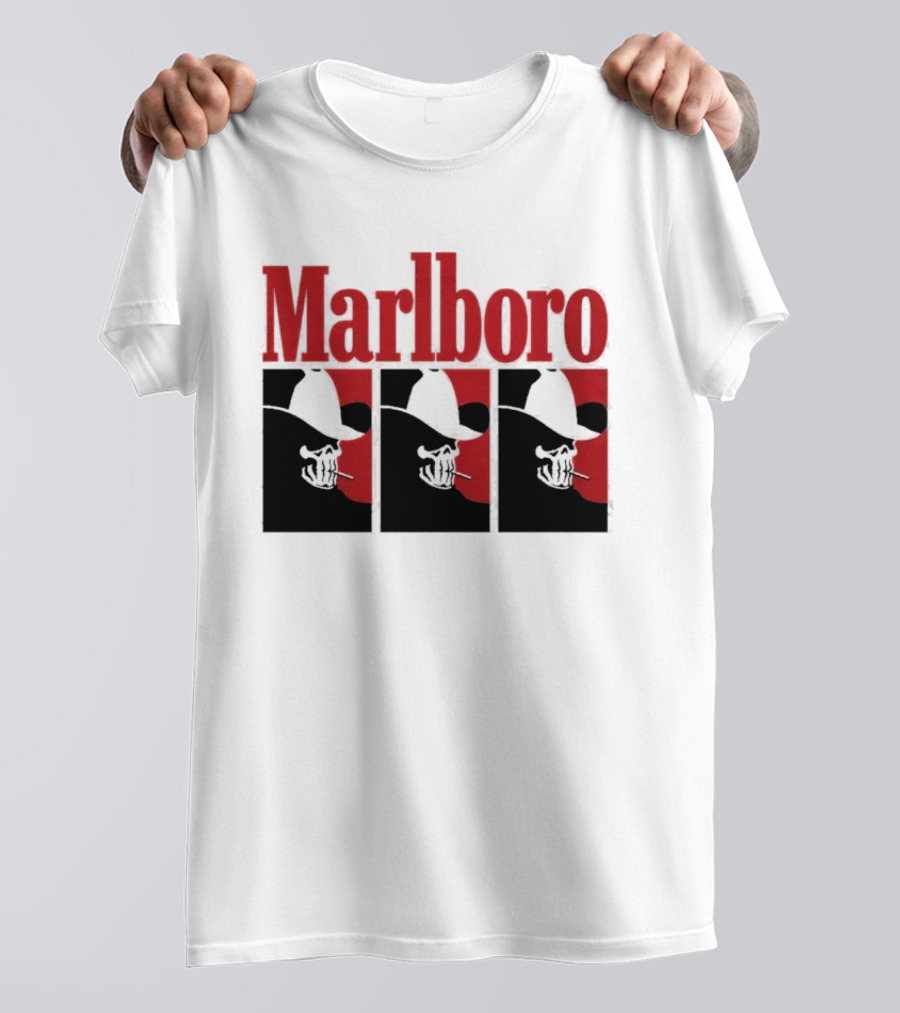 Warren Lotas Marlboro Red Triple Frame Cowboy Aesthetic T-Shirt