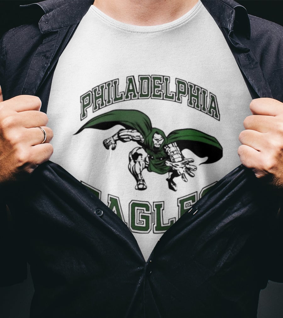 Philadelphia Eagles 2026 Doom Football Fan Gear T-Shirt