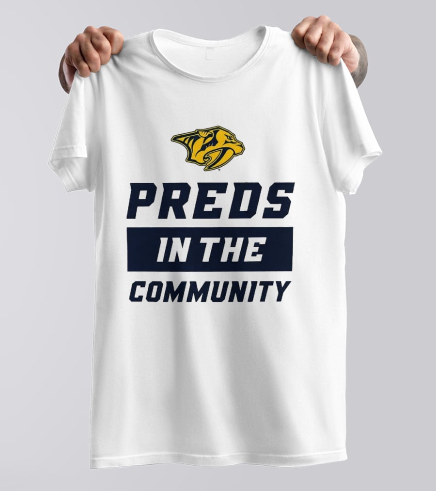 Nashville Predators 2026 Preds In The Community Initiative T-Shirt
