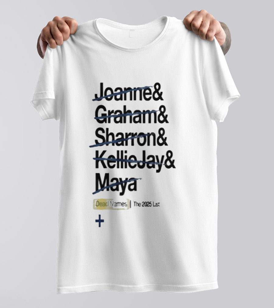 Joanne Graham Sharron Kellie Jay Maya Dead Names The 2025 List T-Shirt