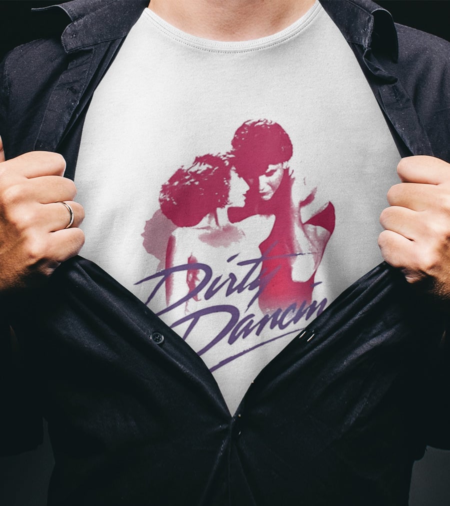 Dirty Dancing Patrick Swayze Jennifer Grey Romantic Lift Scene T-Shirt