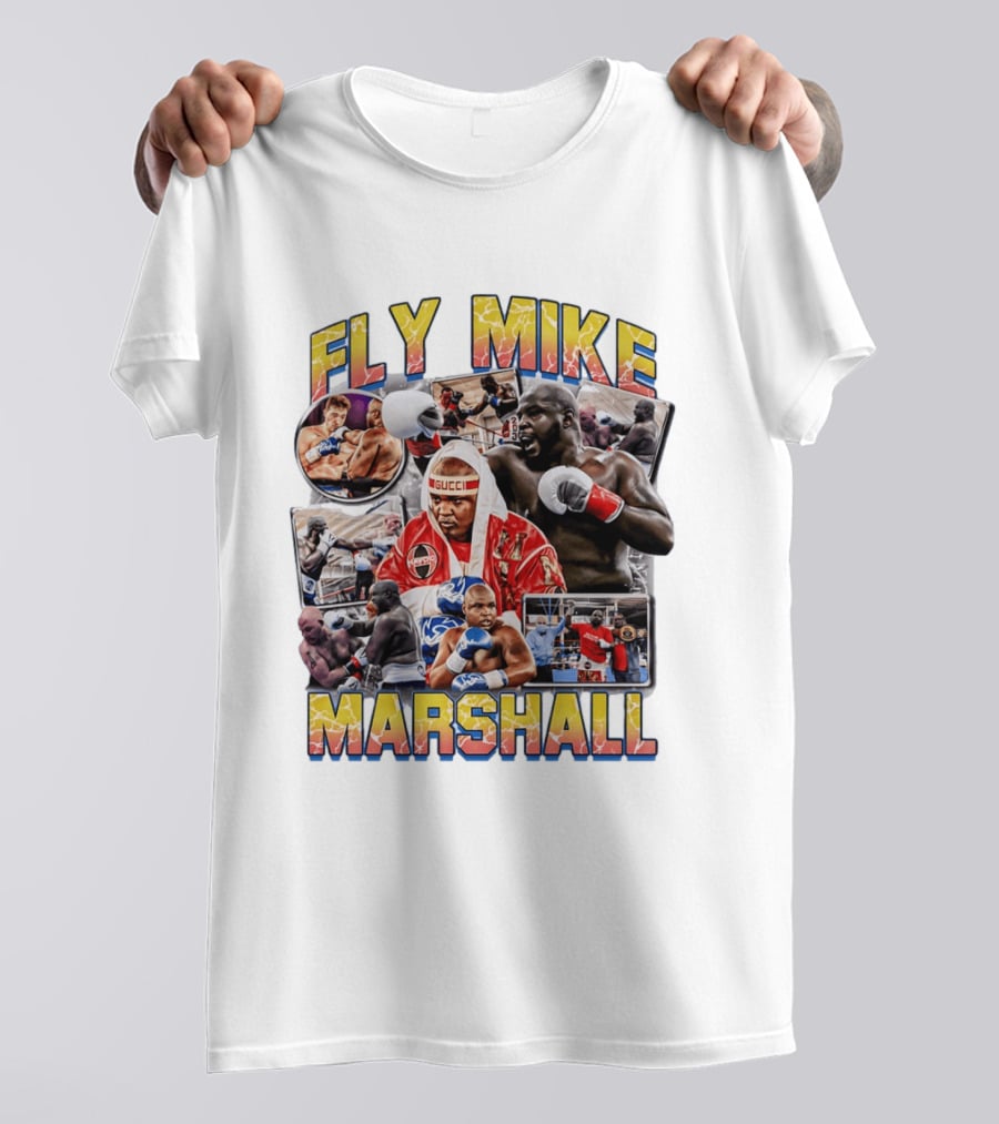 Fly Mike Marshall Boxing Heavyweight Boxer Gucci Kayo Giant Fighter Images T-Shirt