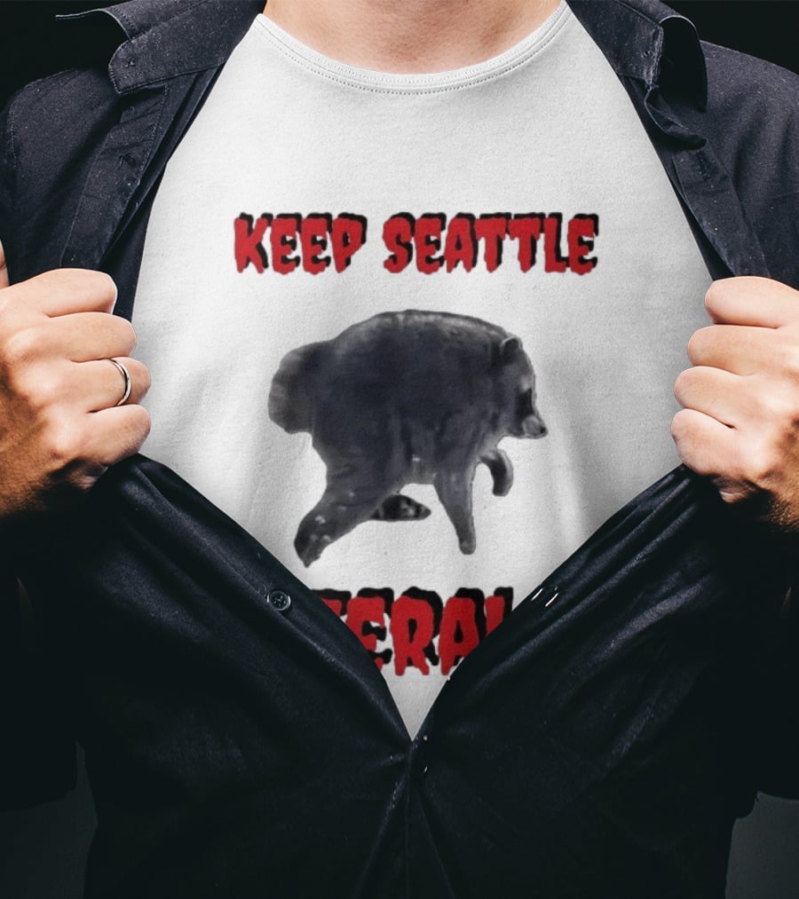 Jimothy Club Keep Seattle Feral Raccoon T-Shirt