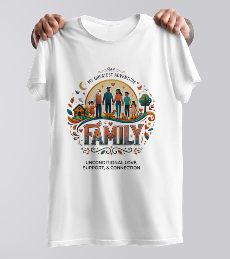 My Greatest Adventure Family Unconditional Love Support Connection T-Shirt