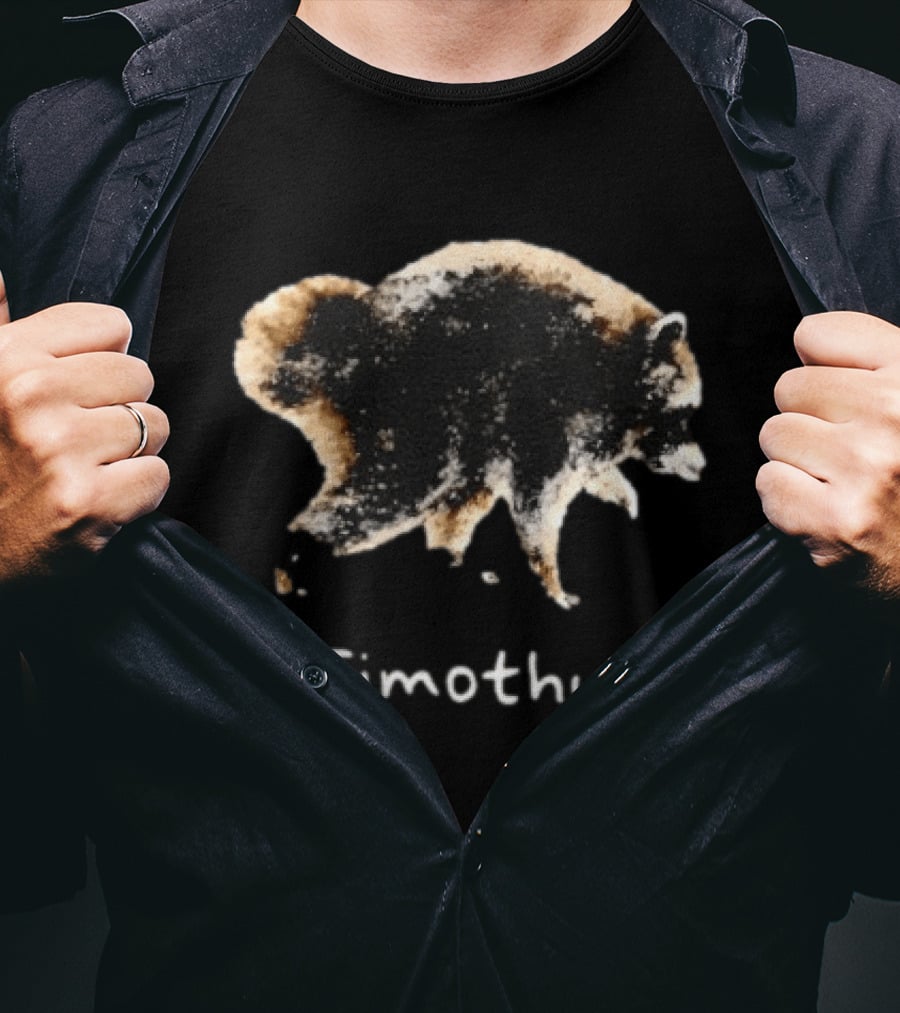 Jimothy Raccoon Animal Watercolor T-Shirt