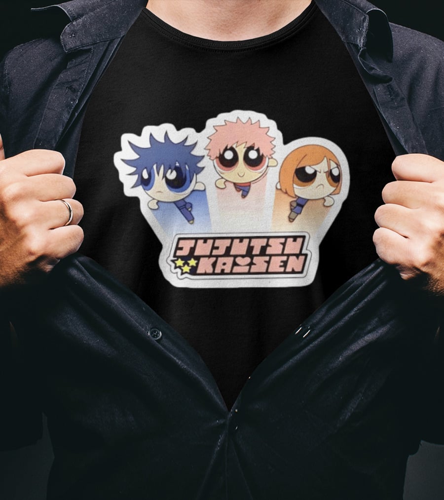 Jujutsu Kaisen Powerpuff Inspired Characters T-Shirt