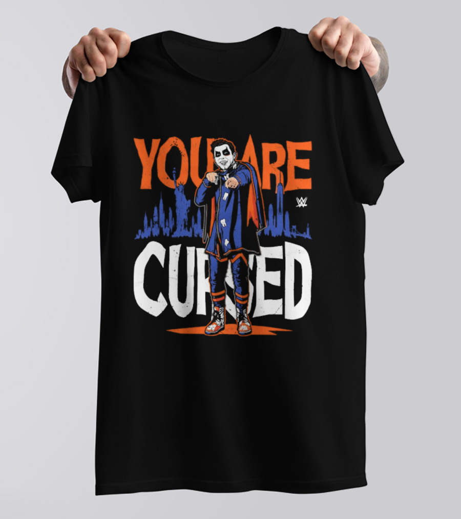 Danhausen WWE NYC You Are Cursed Skyline T-Shirt