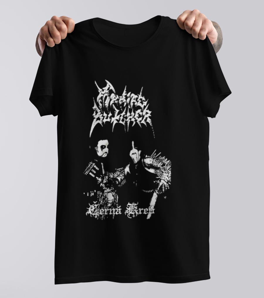 Maniac Butcher Černá Krev Black Metal Band Anthology T-Shirt