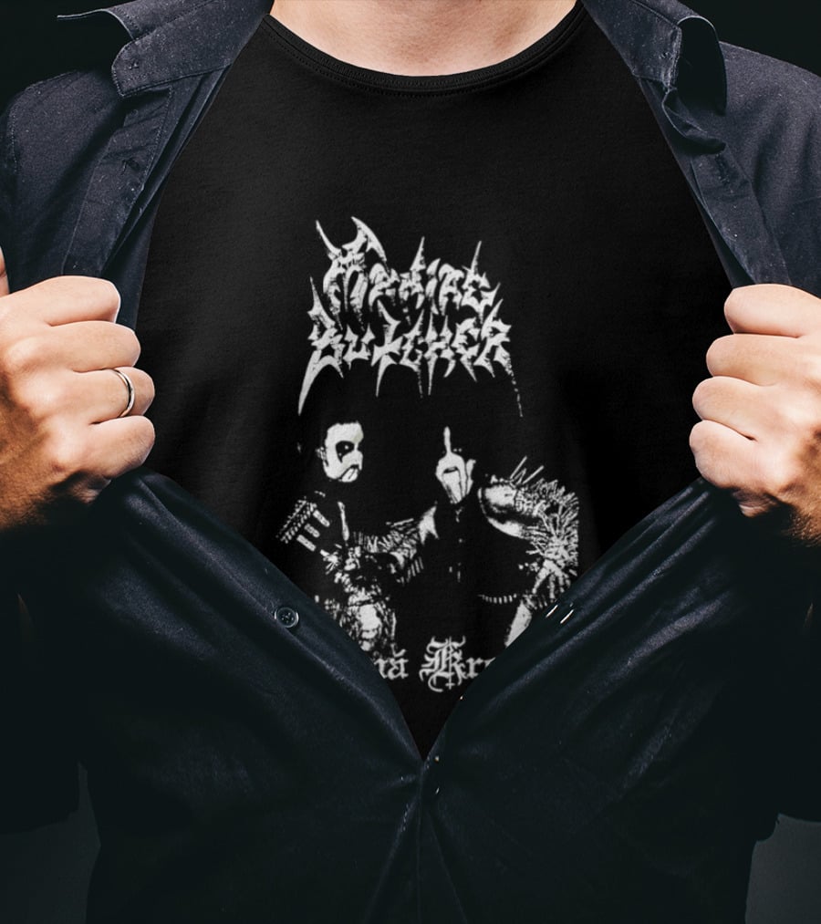 Maniac Butcher Černá Krev Black Metal Band Anthology T-Shirt
