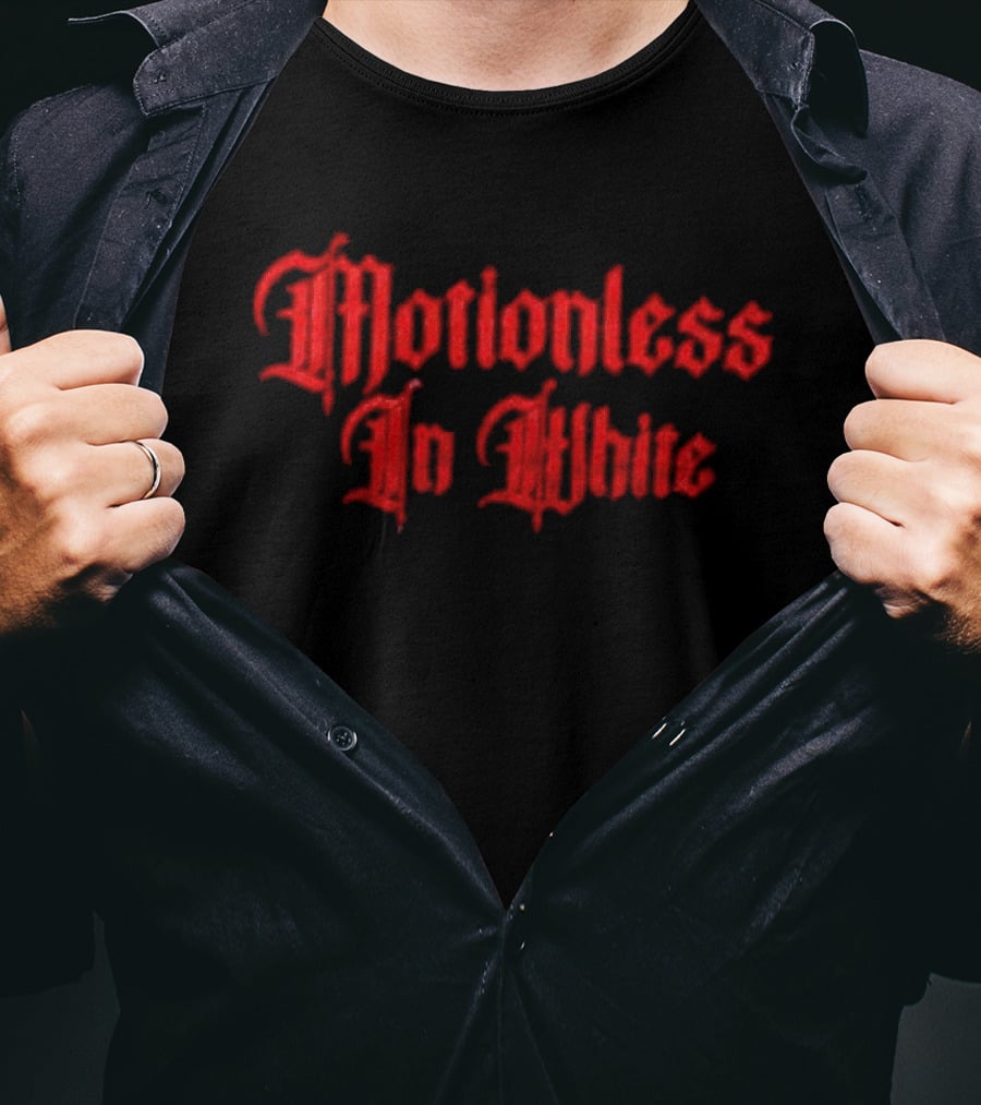 Motionless In White Band Metalcore Red Gothic T-Shirt