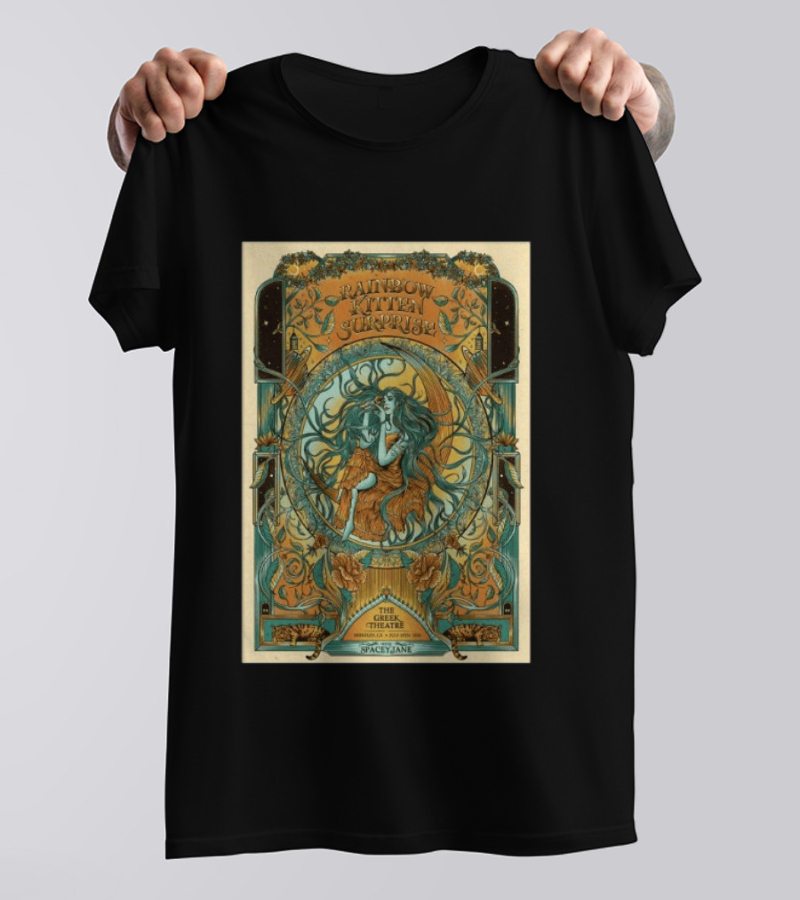 Rainbow Kitten Surprise Berkeley CA July 18 2026 Greek Theatre Spacey Jane T-Shirt