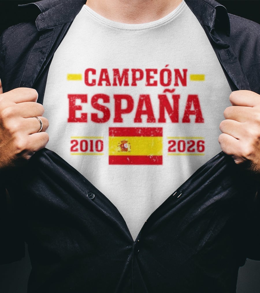 Campeón España 2010 2026 Spanish Flag T-Shirt
