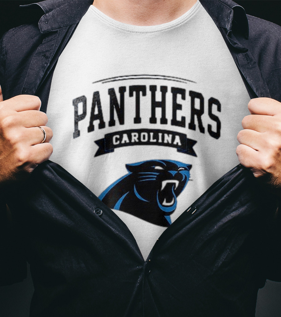 Carolina Panthers Ghostface Crossover Football Collaboration T-Shirt