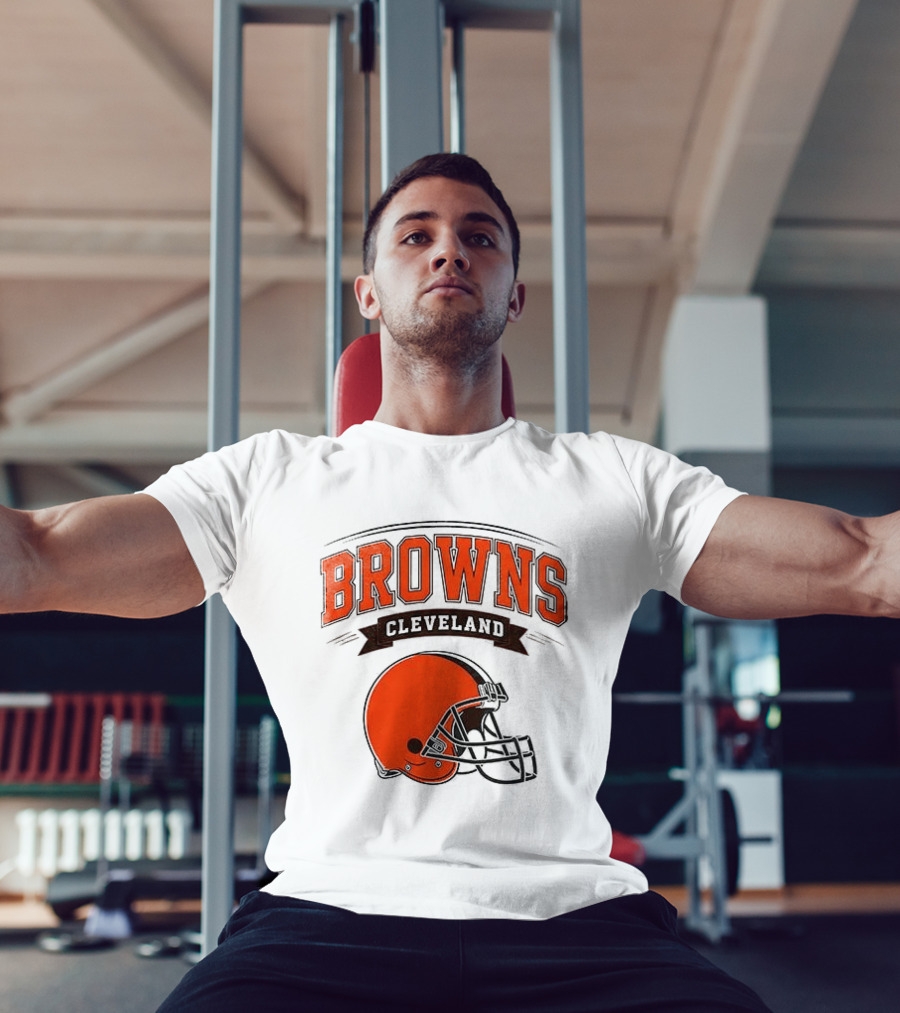 Cleveland Browns Ghostface Running Football Collaboration T-Shirt