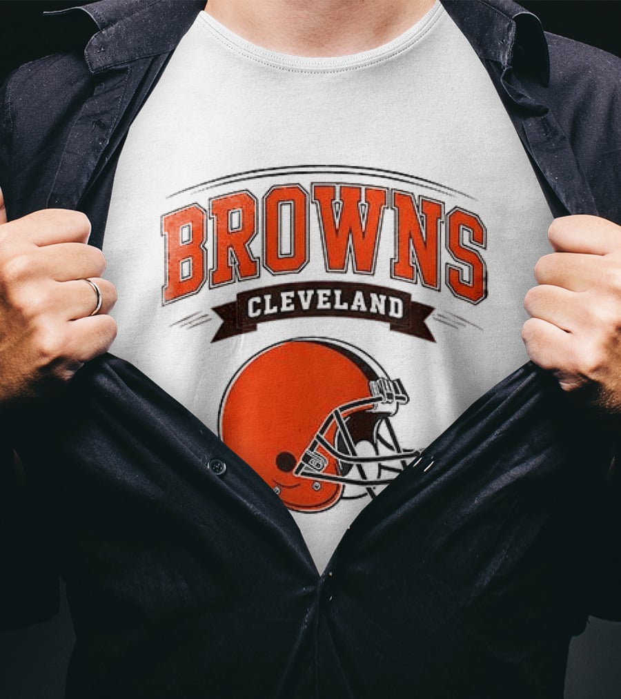 Cleveland Browns Ghostface Running Football Collaboration T-Shirt