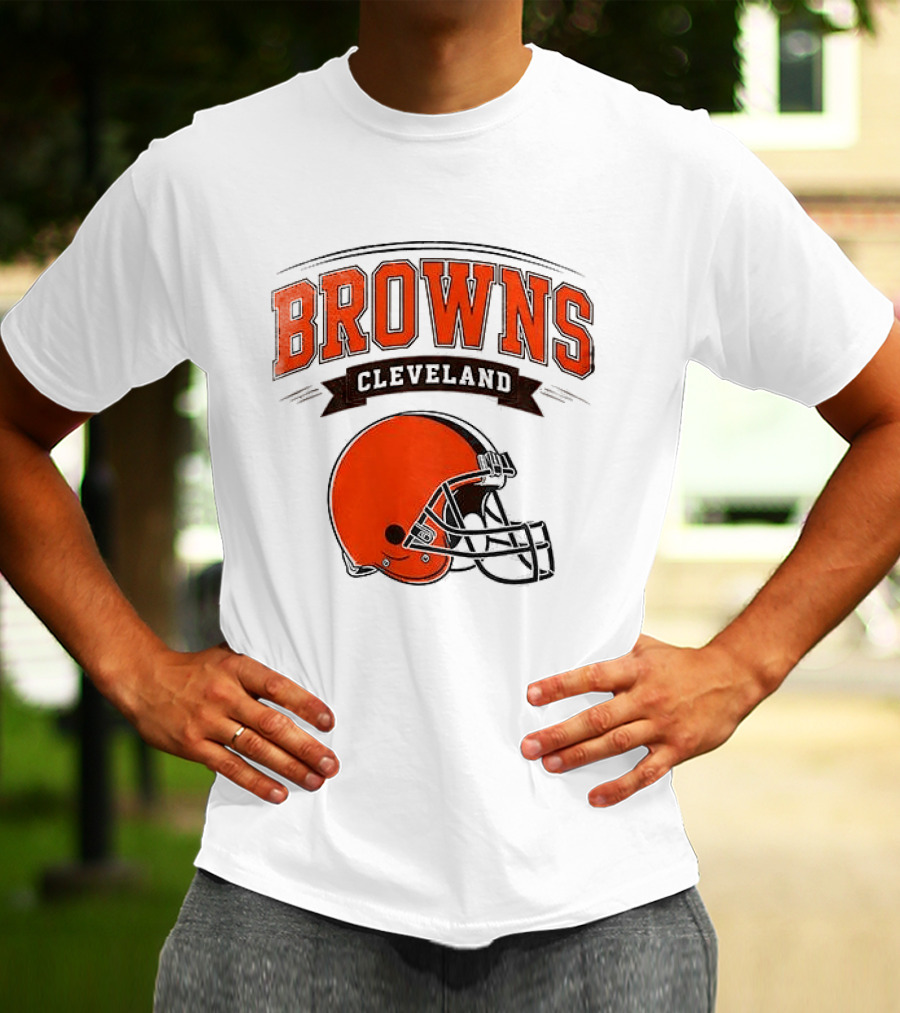 Cleveland Browns Ghostface Running Football Collaboration T-Shirt