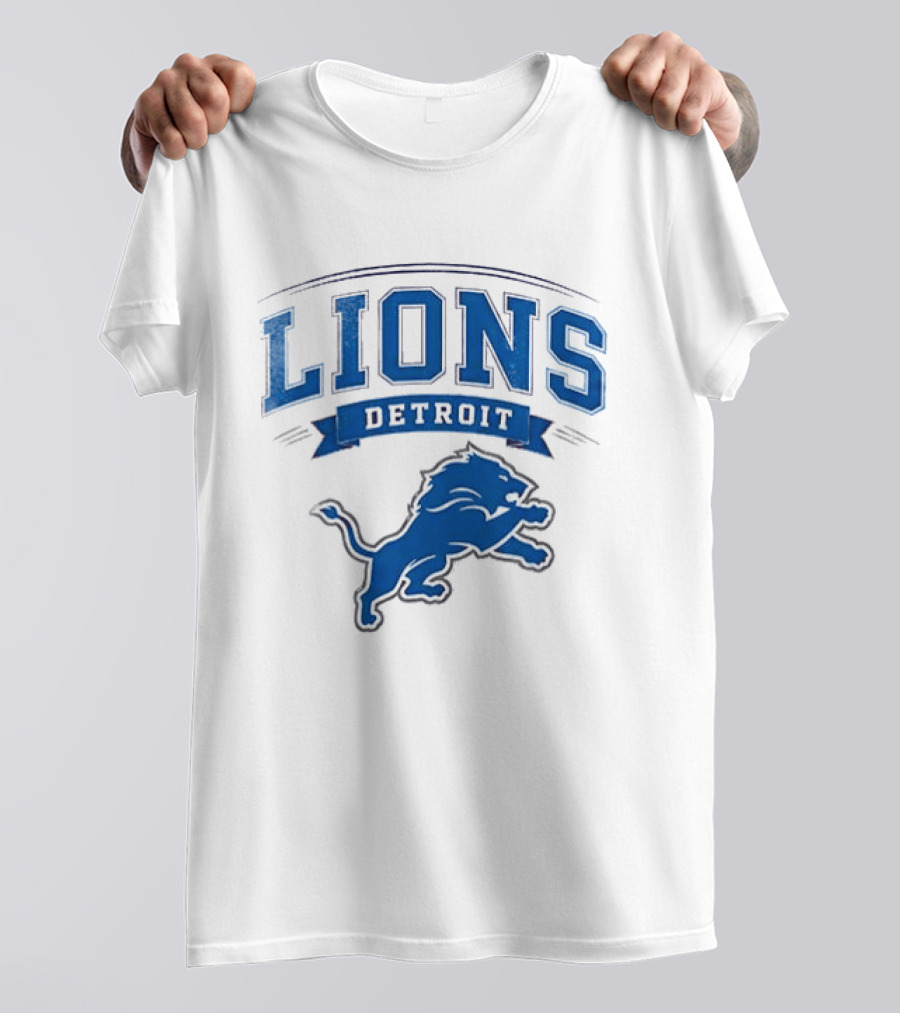 Detroit Lions Ghostface Running Football Fusion T-Shirt