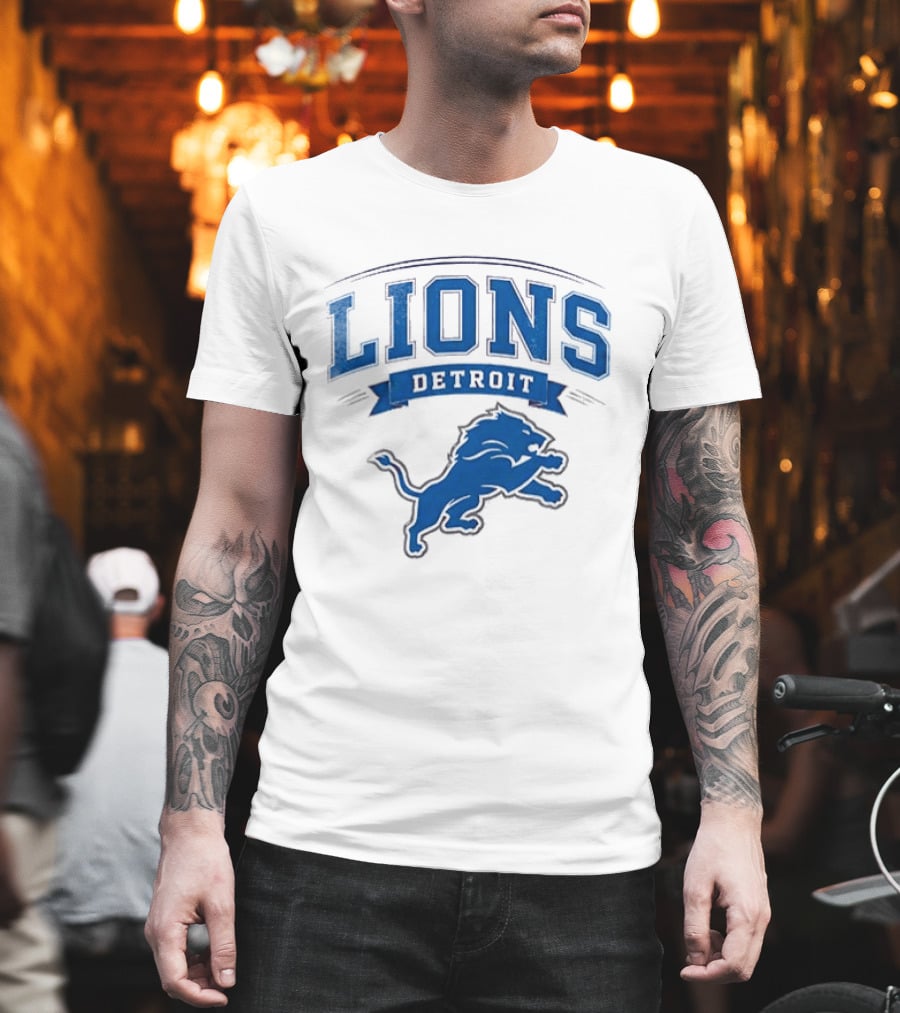 Detroit Lions Ghostface Running Football Fusion T-Shirt