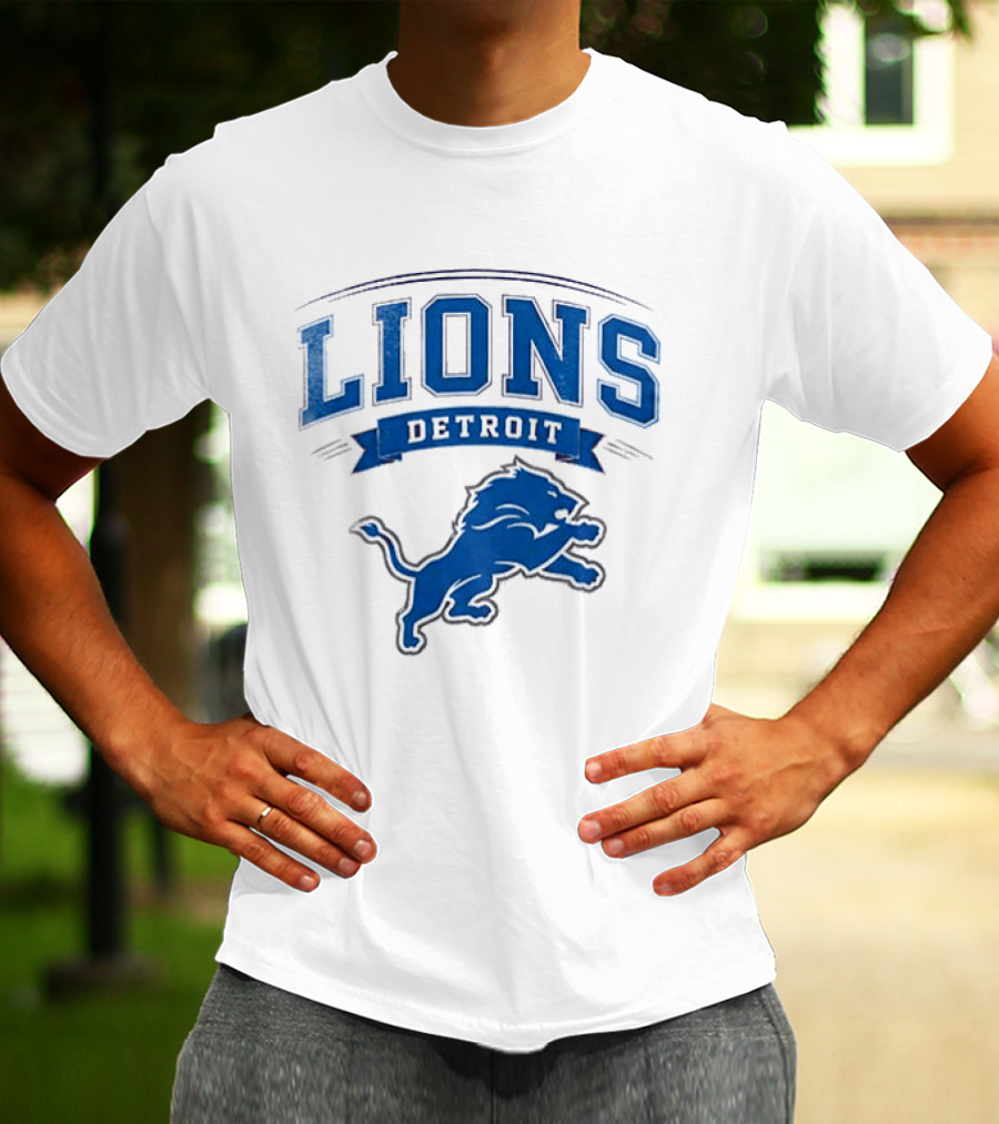 Detroit Lions Ghostface Running Football Fusion T-Shirt