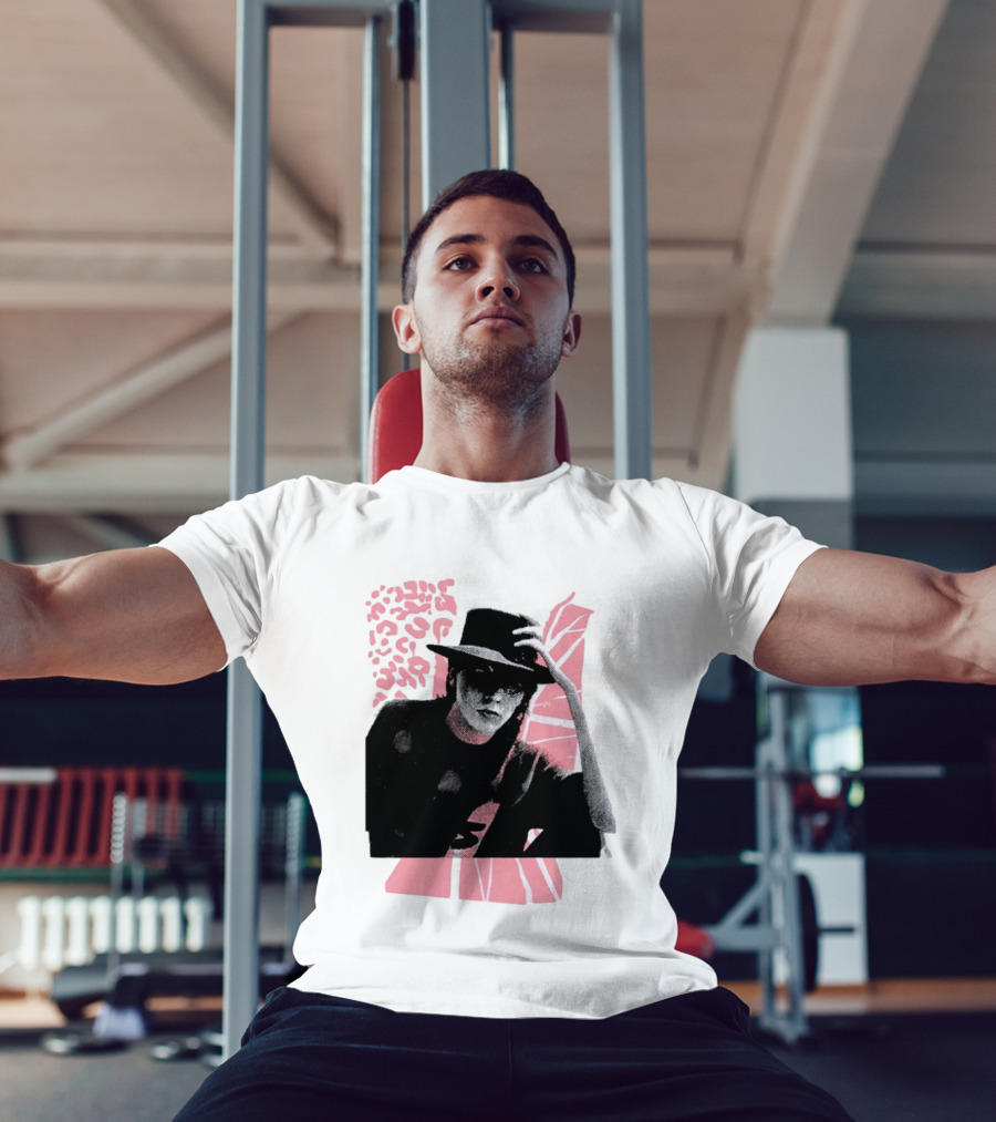 John Taylor Punk Masters Retro Style Hat And Femme Collage T-Shirt