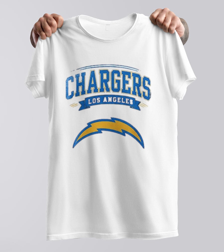 Los Angeles Chargers Ghostface Running Football T-Shirt