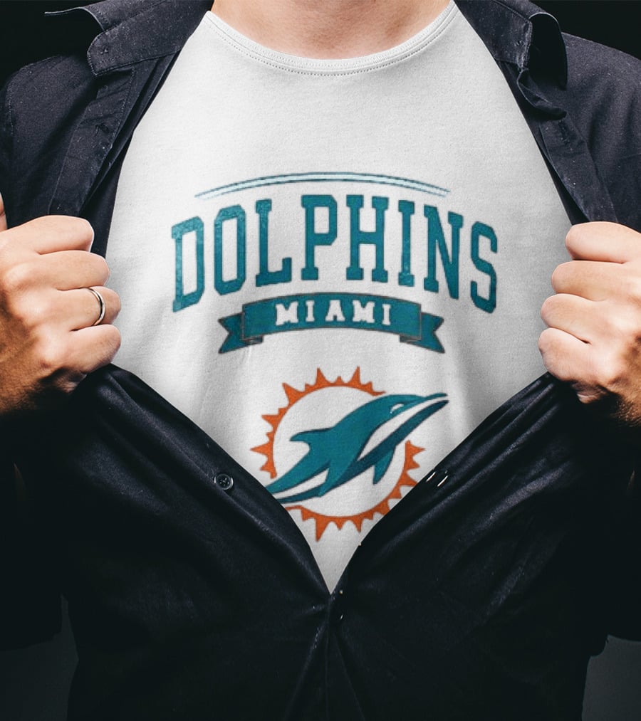 Miami Dolphins Ghostface Running Football Fan T-Shirt