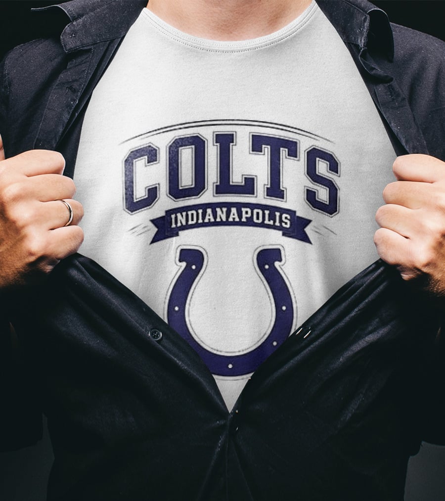 Indianapolis Colts Ghostface Running Football Collaboration T-Shirt