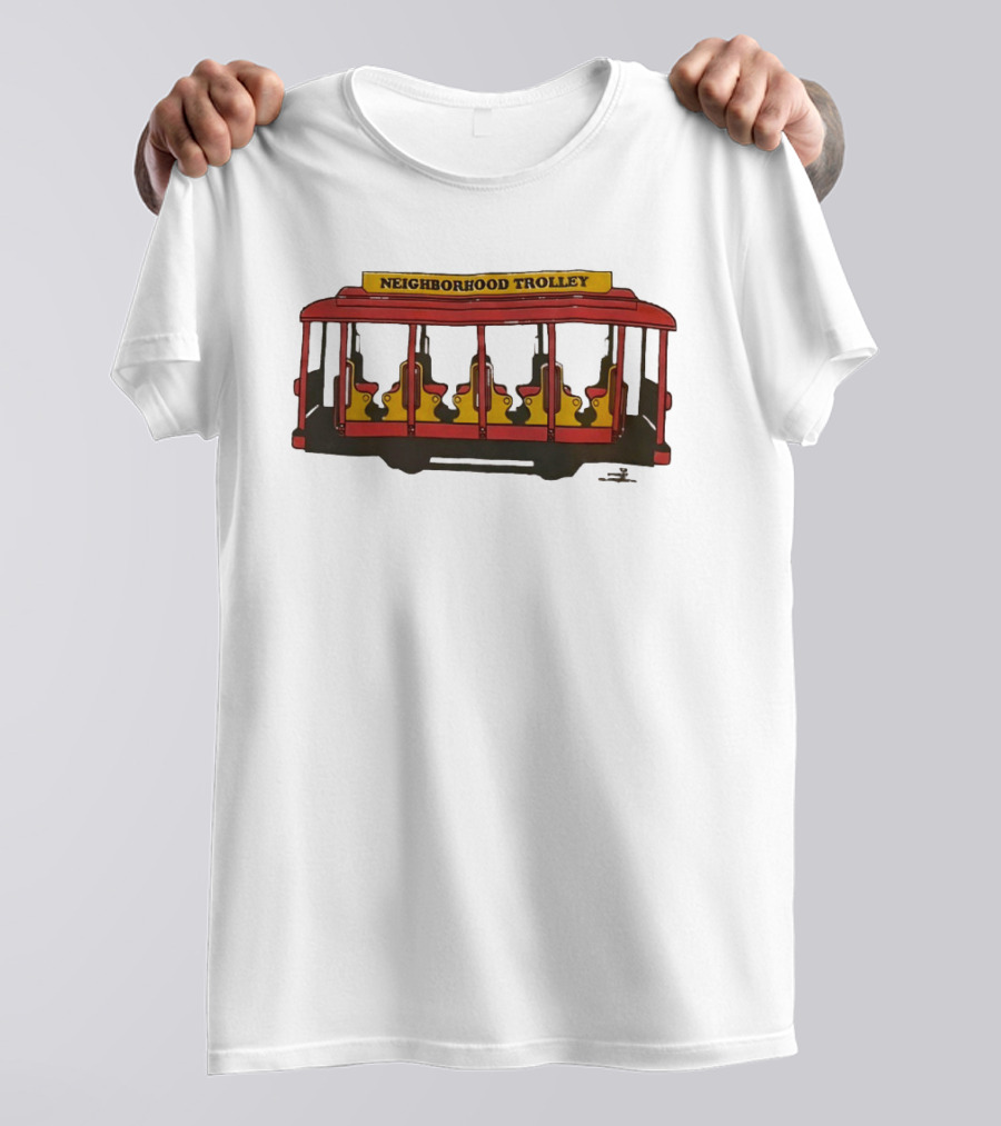 Neighborhood Trolley Mister Rogers' Neighborhood Iconic Red Trolley T-Shirt