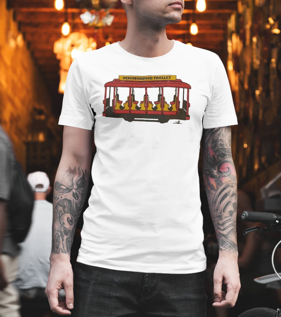 Neighborhood Trolley Mister Rogers' Neighborhood Iconic Red Trolley T-Shirt