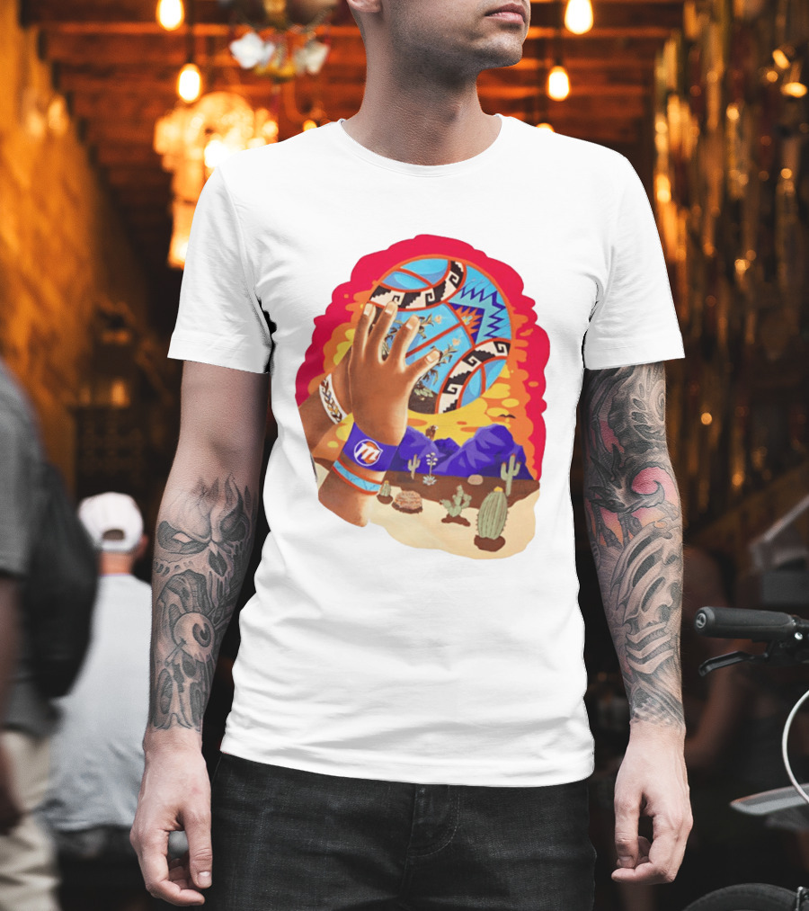 Phoenix Suns Desert Basketball Southwest NBA Cactus Mountain T-Shirt