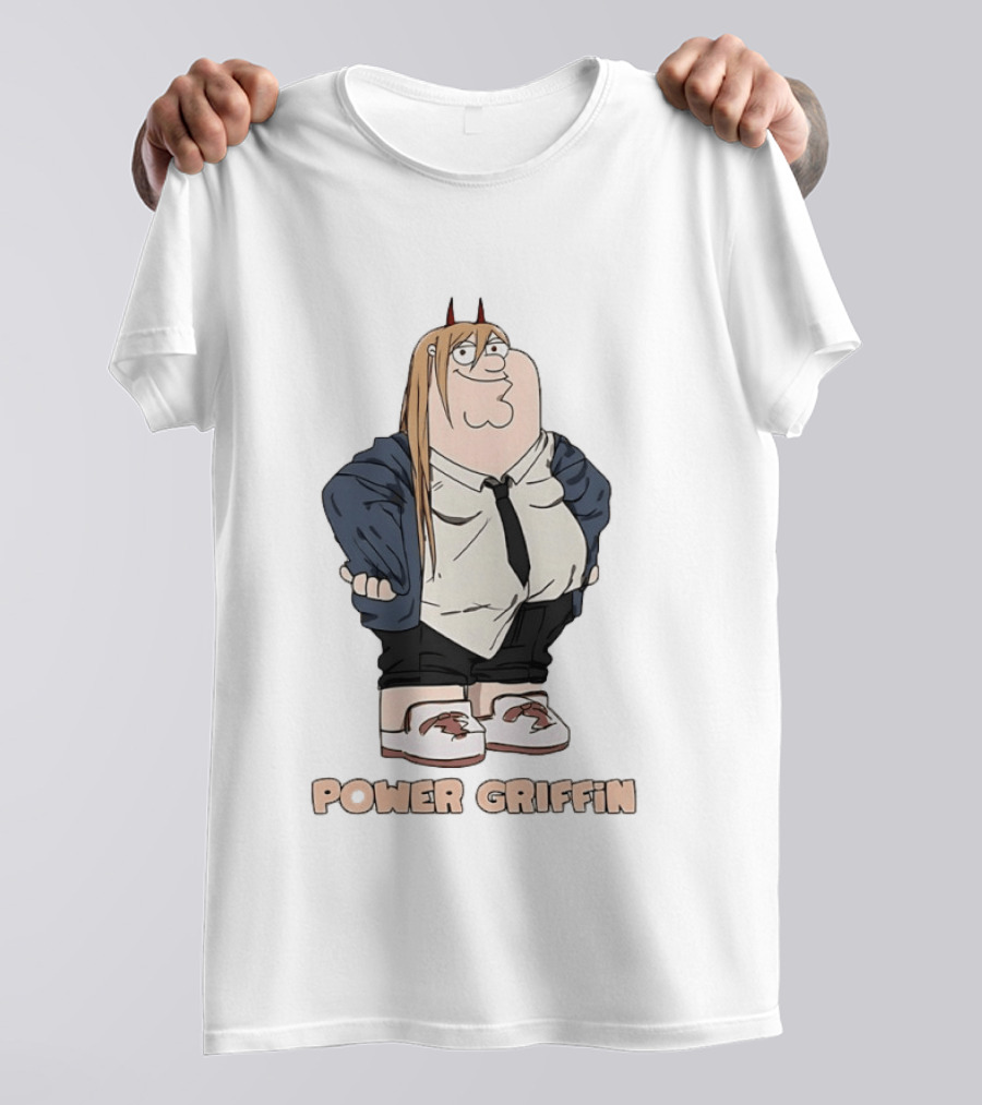 Power Griffin Chainsaw Man X Peter Griffin T-Shirt