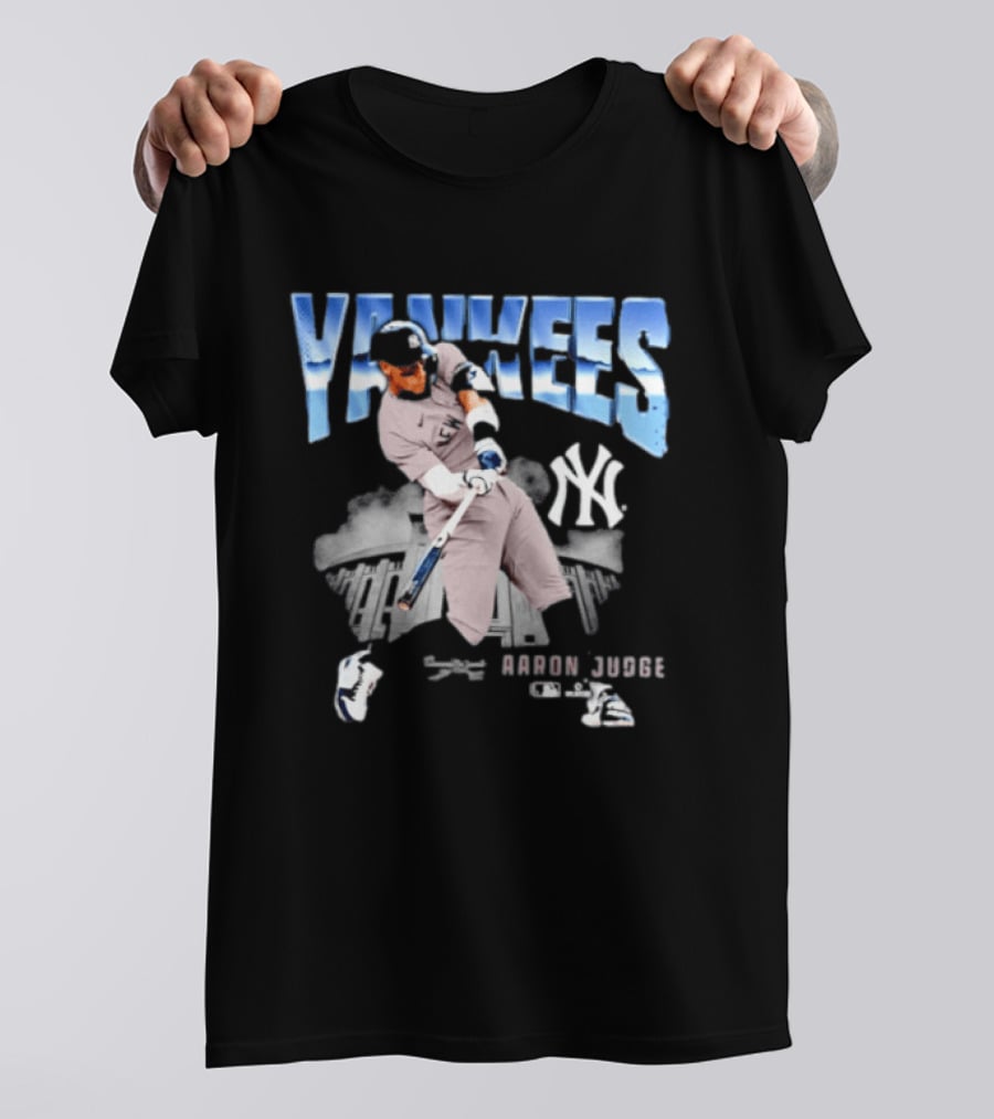 Aaron Judge Yankees New York MLB Player Yankees Stadium Scene T-Shirt