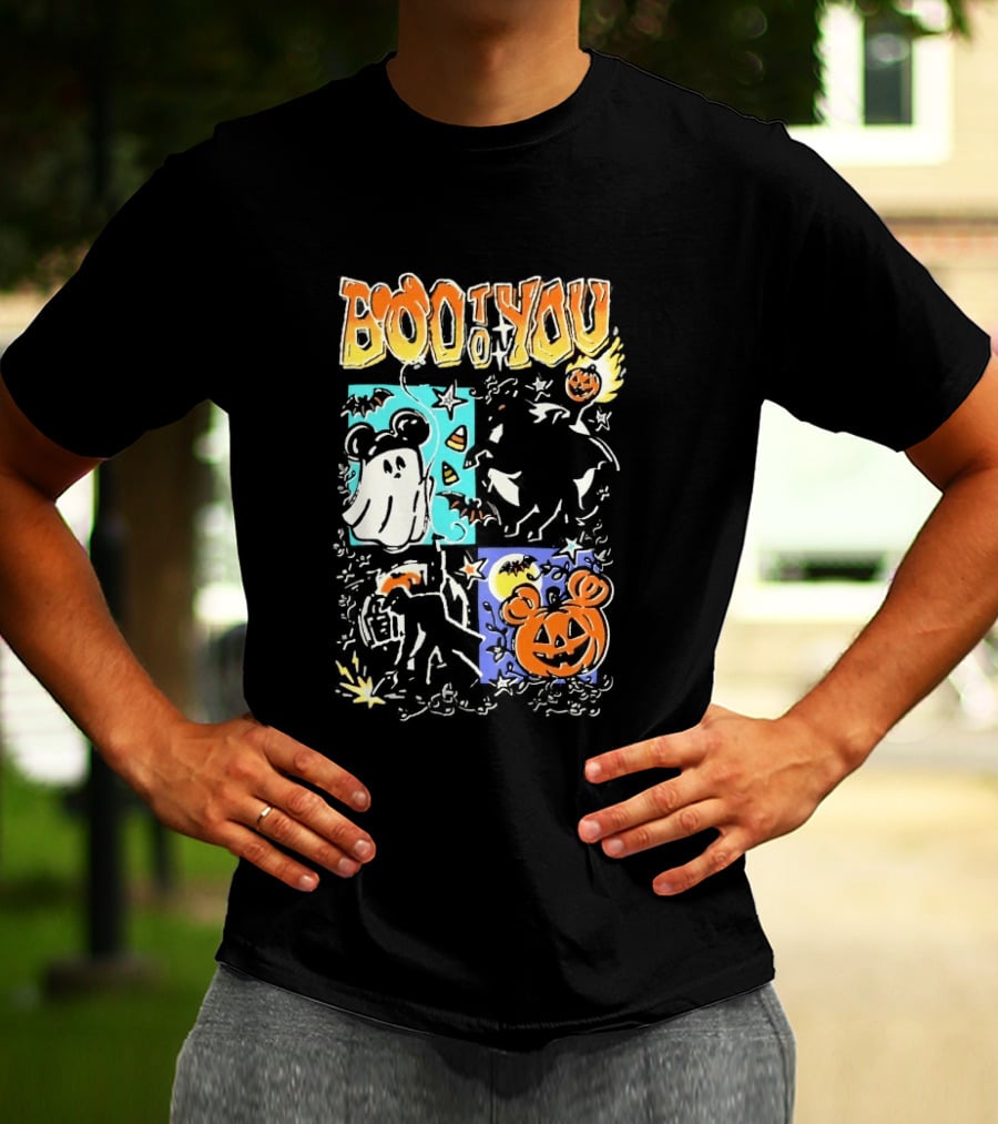 Boo To You Ghost And Pumpkin Halloween Fun T-Shirt