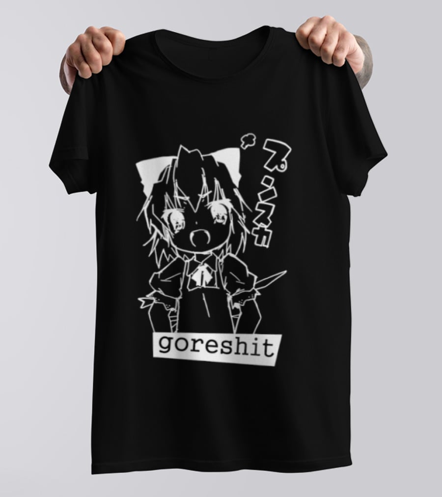Goreshit Breakcore Electronic Anime Girl Japanese T-Shirt