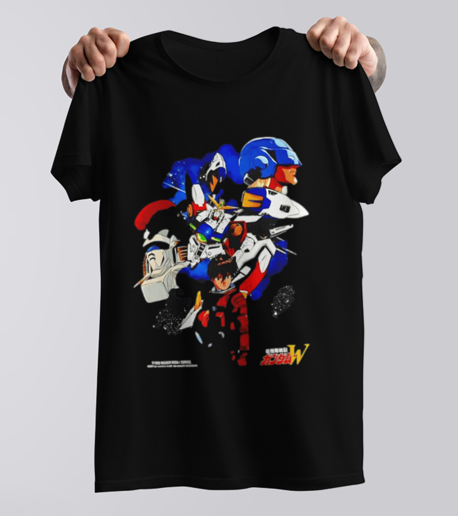 Heero Yuy Wing Gundam New Mobile Report Gundam W Anime Classic Mecha Series T-Shirt