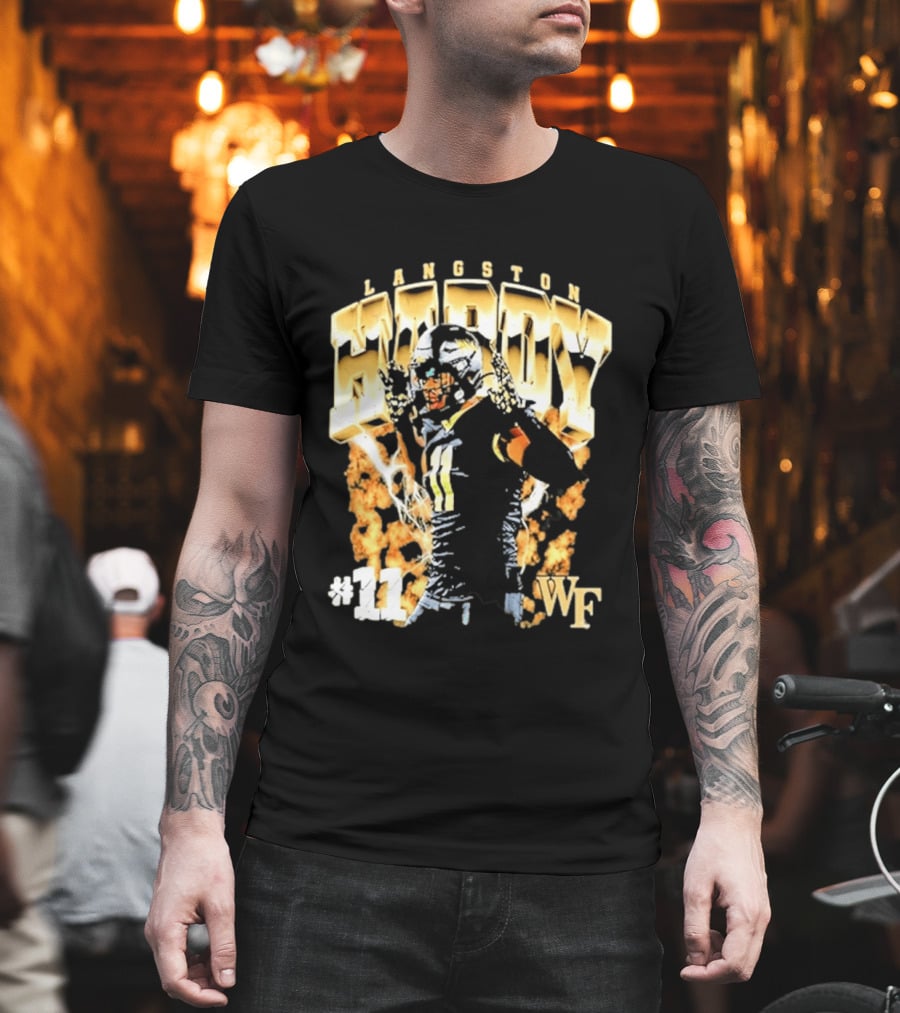 Ncaa Football Langston Hardy Wake Forest Demon Deacons #11 WF T-Shirt