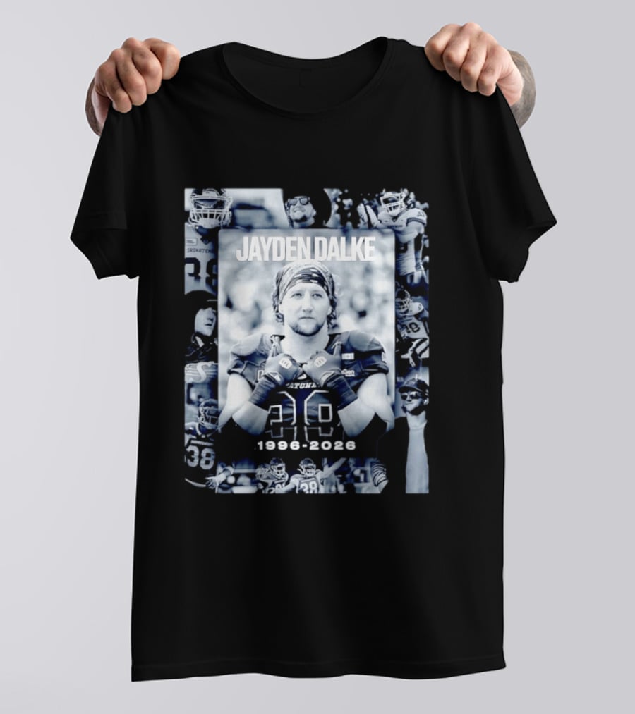 Jayden Dalke Saskatchewan Roughriders 1996 2026 Football Player Collage T-Shirt