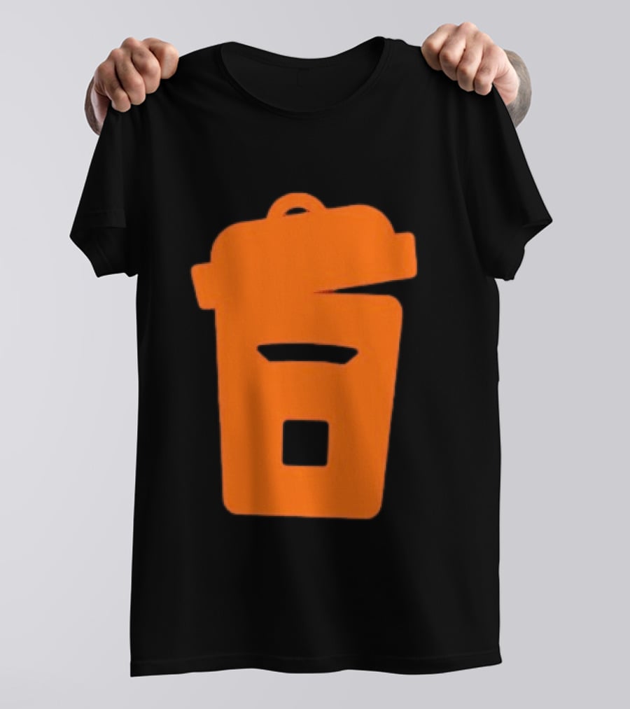 Orange Trash Can Garbage Bin Waste Basket T-Shirt