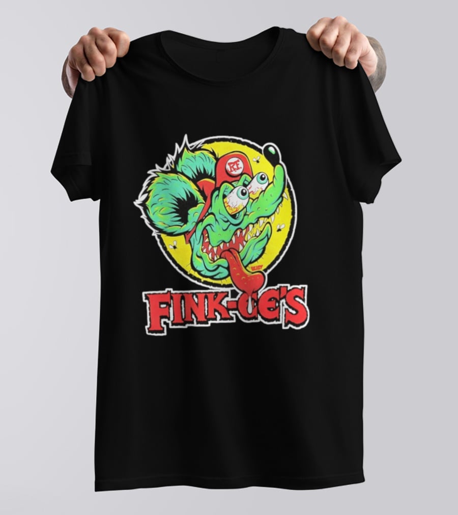 Fink Oe's Rat Fink RE Beast Ed Roth Hot Rod T-Shirt