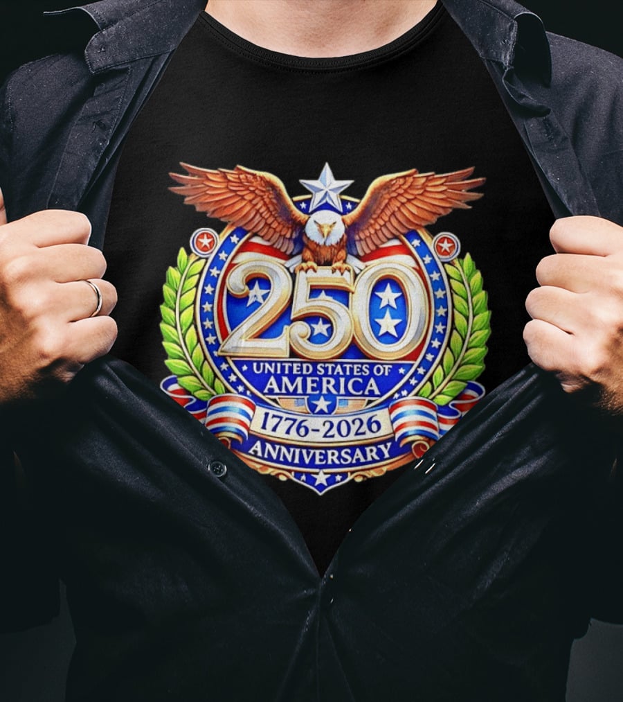 250th Anniversary United States Of America 1776 2026 Eagle T-Shirt