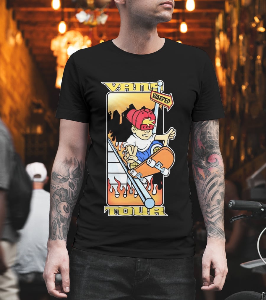 Vans Warped Tour Skater Punk Rock Skateboarding T-Shirt
